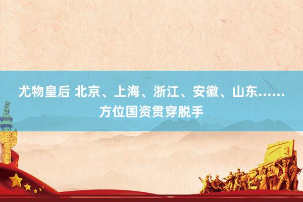 尤物皇后 北京、上海、浙江、安徽、山东......方位国资贯穿脱手